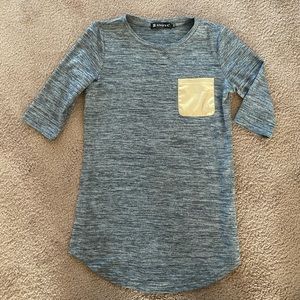 Adorable Allegra K Gold Pocket Top - XS